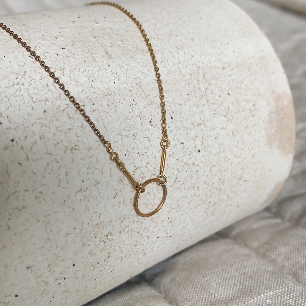 Gold Circle Necklace